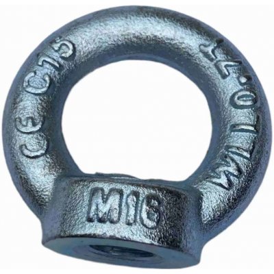 Závěsné oko s maticí M16, DIN 582, Zn. – Zboží Mobilmania