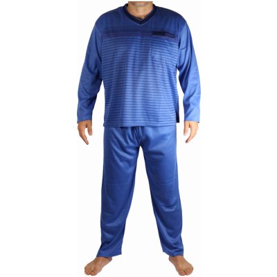 Standa V2401 pánské pyžamo dlouhé tm.modré