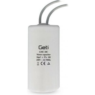 Kondenzátor rozběhový 20uF 450V GETI GMC 20C – Zboží Mobilmania