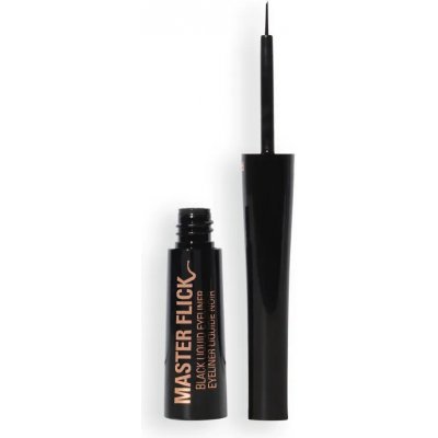 Makeup Revolution Master Flick Liquid Eyeliner precizní tekutá oční linka Black 5 ml – Zboží Mobilmania