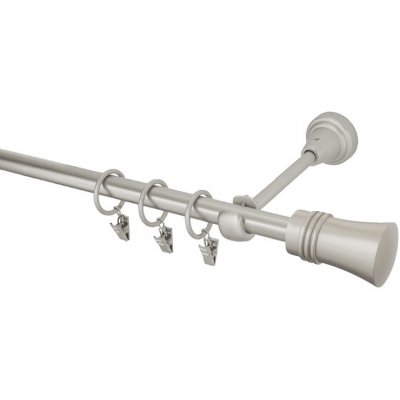 HEBR Garnýž Capri chrom mat jednoduchá 180 cm – HobbyKompas.cz