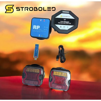STROBOLED - Bezdrátová zadní světla s magnetem 12/24V+ kontrolní a produžovací modem- zásuvka 13pin | Zboží Auto
