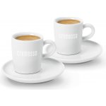 Cremesso Set 2 šálků na espresso s podšálky 10169248 90 ml – Zboží Mobilmania
