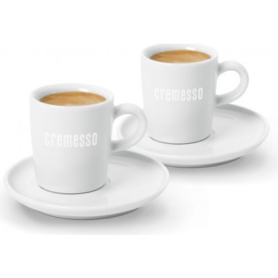 Cremesso Set 2 šálků na espresso s podšálky 10169248 90 ml – Zbozi.Blesk.cz