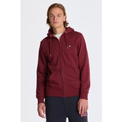 GANT REG SHIELD FULL ZIP HOODIE červená