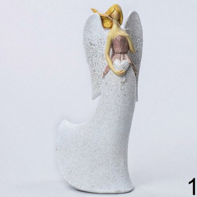 Anděl s glitry 24 cm – dvě varianty | LM DEKOR Balení: Typ.1 – Hledejceny.cz