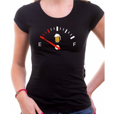 Fajntričko tričko Pivní kontrolka černá – Zboží Dáma
