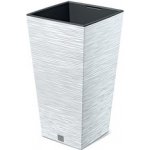 Prosperplast Květináč FURU SQUARE 24 cm bílý – Zboží Dáma