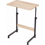 ModernHome TH-LD-6-16 Stůl na notebook s kolečky, světlý dub – Zboží Živě