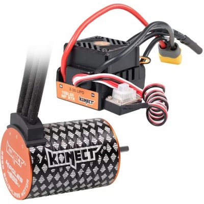 KONECT COMBO BRUSHLESS 60A WP + 4P 3650SL 4600KV motor KN-COMBO-D4 – Zboží Dáma