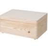 DřevoBox Dřevěný box s víkem 30X20X14 CM bez rukojeti