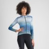 Cyklistický dres Sportful FLOW SUPERGIARA THERMAL dámsky blue vintage