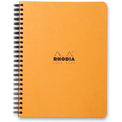 Rhodia Classic kroužkový blok A5+ čtverečkovaný oranžový 80 listů – Zboží Živě