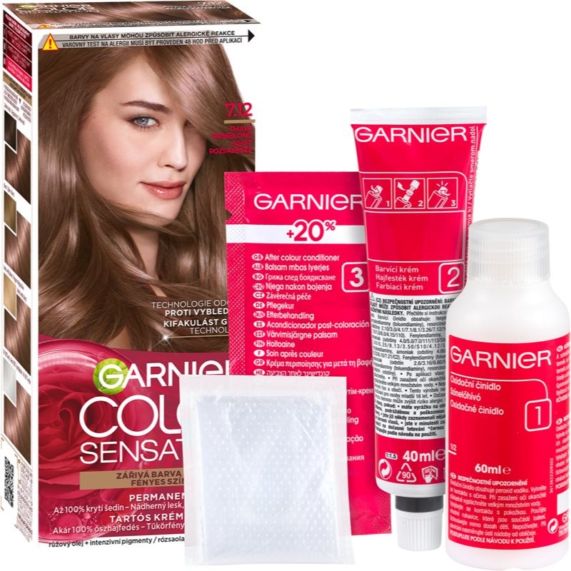 Garnier Color Sensation 7.12 tmavá roseblond