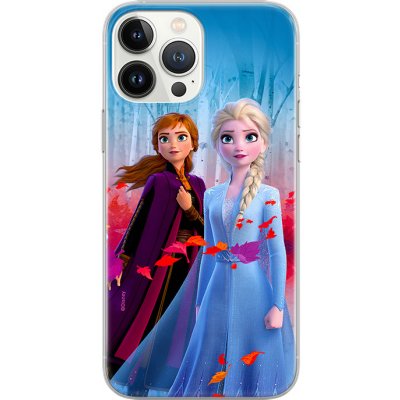 Pouzdro AppleMix DISNEY Apple iPhone 5 / 5S / SE - Ledové království - Anna a Elsa - gumové