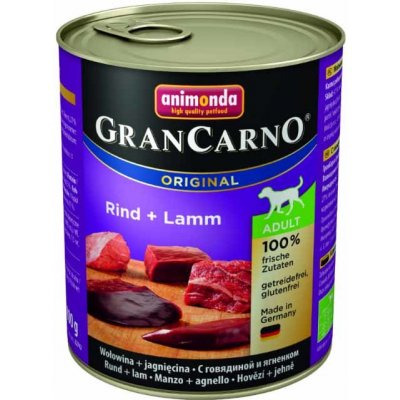 Animonda Gran Carno ADULT hovězí + jehně 12x 800 g