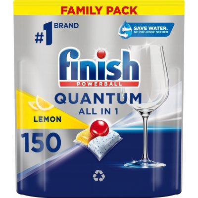 Finish Quantum All in 1 kapsle do myčky nádobí Lemon Sparkle 150 ks – Zboží Dáma