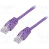síťový kabel Gembird PP12-2M/V Eth patch cat5e UTP, 2m, fialový