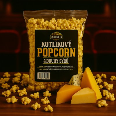 SnackAir Kotlíkový popcorn 4 druhy sýrů 1,7 l – Sleviste.cz