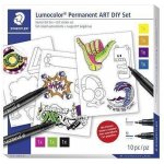 STAEDTLER Kreativní sada Lumocolor Permanent ART samolepky 31 SET 2 – Hledejceny.cz