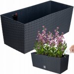 Prosperplast Rato case samozavlažovací truhlík 80 cm antracit – Hledejceny.cz