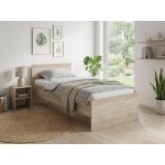 Textilomanie Elisa dub sonoma s laťkovým roštem Matrace Deluxe 10 cm – Zboží Mobilmania