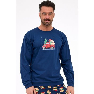 Cornette pánské pyžamo 115/290 Teddy 2 tmavě modrá – Zboží Dáma