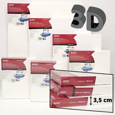 Artix Paints 3D Malířské plátno 18x24x3,5cm – Zboží Mobilmania