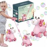 Jezdící kravička vyrábí bubliny růžová – Zboží Dáma