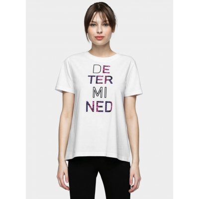 4F WOMEN'S T-SHIRT TSD030 SS21 – Zboží Mobilmania