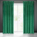 EUROFIRANY ZATEMŇOVACÍ ZÁVĚS NA PÁSCE SAMANTA 140X300 CM ZELENÁ – Hledejceny.cz