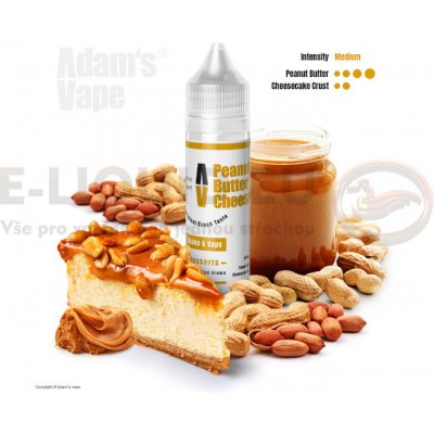 Adams vape S&V Peanut Butter Cheesecake 10 ml – Zboží Dáma