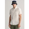 Pánská Košile Gant košile reg linen SS shirt bílá