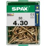 Spax Uni vrut zápust.hlava PZ/Z2 4CUT a plným závitem Yellox 4 x 30 mm 50 ks – Hledejceny.cz
