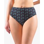 Gina dámské kalhotky klasické ve větších velikostech větší velikosti šité s potiskem 11094P bílá tm. šedá – Zboží Mobilmania