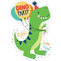 Amscan Párty pozvánky Dinosaurus