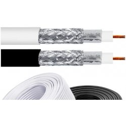 TST cable Koaxiální kabel RG-59U/48FA 305m PVC 6mm bílý cívka