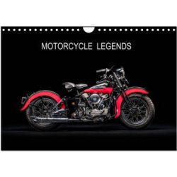 Motorcycle Legends Wall DIN A4 landscape CALVENDO 12 Month Wall 2024