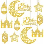 Ramadán dekorace CESHMD 12 ks Eid Mubarak – Hledejceny.cz