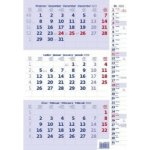 Nástěnný Helma Tříměsíční modrý s poznámkami 2026 – Sleviste.cz