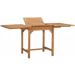OMAXI 760674 Rozkládací zahradní stůl (110–160) x 80 x 75 cm masivní teak – Hledejceny.cz