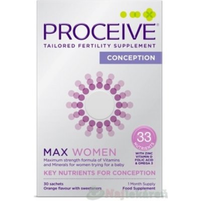 PROCEIVE Conception Max Women prášek pomeranč 30 sáčků – Hledejceny.cz
