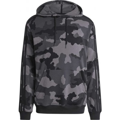 adidas CAMO Hoodie Tmavě šedá – Zboží Dáma