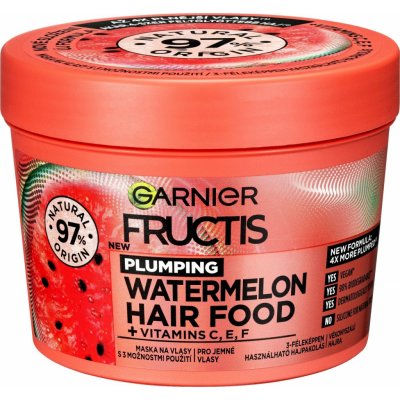Garnier Fructis Hair Food Watermelon Plumping Mask 390 ml – Sleviste.cz