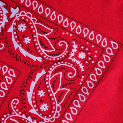 bavlněný šátek vzor Paisley červená – Zboží Dáma