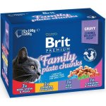 Brit Premium Cat Family Plate 12 x 100 g – Sleviste.cz