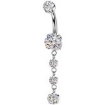 Šperky4U Visací piercing do pupíku TITAN TIT1607 – Zboží Mobilmania