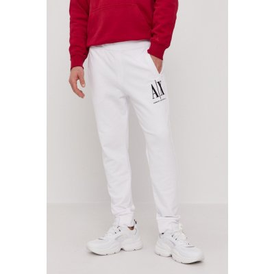 Armani Exchange kalhoty pánské bílá hladké