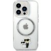 Pouzdro a kryt na mobilní telefon Apple Pouzdro Karl Lagerfeld MagSafe IML Karl and Choupette NFT iPhone 14 Pro Max čiré
