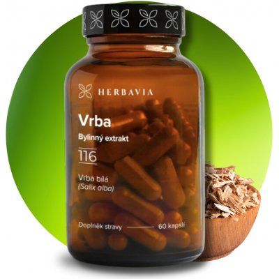 Herbavia Vrba bílá bylinný extrakt 60 kapslí – Hledejceny.cz
